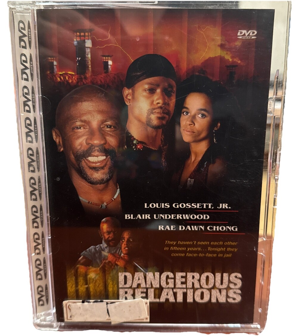 Dangerous Relations (DVD, 1993) Hard Acrylic Case Louis Gossett Blair Underwood